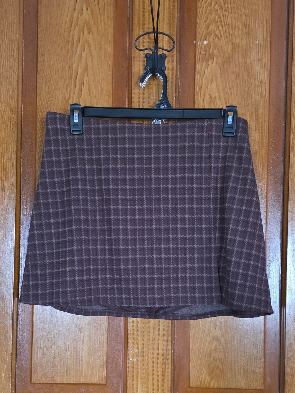 American Eagle Outfitters Brown Plaid Mini Skort
